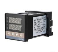 Regolatore di temperatura digitale PID REX-C100 con ingresso termocoppia tipo K | Per uscita relè 0-400°C per serra, acquario, acquacoltura, controllo industriale