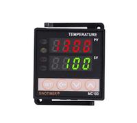 Regolatore di temperatura digitale PID tipo RTD con termocoppia di ingresso universale K o PT100, corrente di uscita 4-20 mA, termostato
