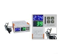 Regolatore di temperatura digitale presa 10 A riscaldamento/freddo (DC24 V | Riscaldamento/raffreddamento automatico, portata 10 A, display digitale, facile da usare, funzionamento sicuro
