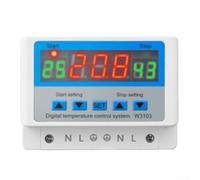 Regolatore di temperatura digitale W3103 con relè da 30 A per riscaldamento e raffreddamento, rilevamento automatico, campo di misurazione da -50 a 110 °C, precisione di regolazione 0,1 °C, AC 110-220