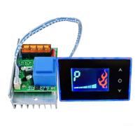 Regolatore di temperatura LCD, presa 220 V, touch screen, termostato digitale per barbecue, 6000 W, interruttore di temperatura regolabile, asta riscaldante 15000 W per potenza di picco, termostato