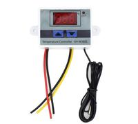 Regolatore di temperatura LED digitale 10A 12V 24V 220VAC XH-W3001 for incubatore di raffreddamento riscaldamento interruttore termostato sensore NTC (Color : DC 24V)
