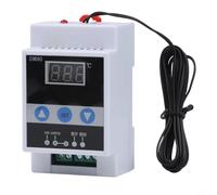 Regolatore di temperatura per binari DIN 110-240 V riscaldamento | Alloggiamento in metallo e PC, design robusto, finitura bianca, durevole, di grado industriale, sicuro