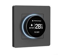 Regolatore di temperatura per riscaldamento domestico con interfaccia Smart Knob e display TFT da 1,82 pollici per una gestione precisa del clima (Black-GB)