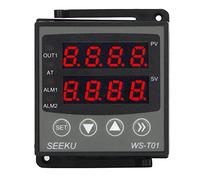Regolatore di Temperatura PID, Regolatore di Temperatura PID Display Digitale Custodia in ABS Misuratore di Controllo della Temperatura Intelligente DC 24V, Termoregolatori