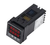Regolatore di Temperatura, Regolatore di Temperatura PID Doppio Display Digitale Funzione di Allarme Termostato Dispositivo di Controllo della Temperatura DC 24V, Controlli