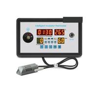 Regolatore di Temperatura, ZFX-9002 Incubatrice intelligente Termometro digitale Regolatore di umidità Luce LED Registrazione in tempo reale della schiusa con sensore DC12V 220(24V)