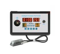 Regolatore di Temperatura, ZFX-9002 Incubatrice intelligente Termometro digitale Regolatore di umidità Luce LED Registrazione in tempo reale della schiusa con sensore DC12V 220(220)