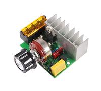 Regolatore di Tensione CA, Modulo di Controllo della Temperatura a velocità Dimmer Ad Alta Potenza da 4000 W, Alloggiamento in Alluminio con Fusibile, per Uso Domestico e