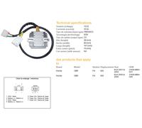 REGOLATORE DI TENSIONE DZE HONDA CBR 600F 4 I '01-'06 (35A) (31600-MBW
