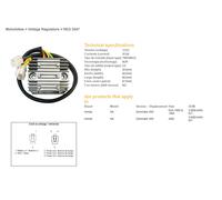 REGOLATORE DI TENSIONE DZE HONDA NX650 DOMINATOR '95-'99, '02 (31