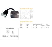 REGOLATORE DI TENSIONE DZE HONDA VFR 800 FI 00-01 (35A) (3160-MBG-D01) (ESR691)