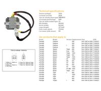 REGOLATORE DI TENSIONE DZE TRIUMPH DAYTONA/SPEED/SPRINT/TIGER 955-1050 '01-