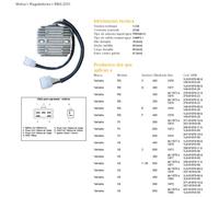 REGOLATORE DI TENSIONE DZE YAMAHA XS650 75-81 (447-81970-10-00) (ESR350)