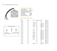REGOLATORE DI TENSIONE DZE YAMAHA YFM 350 BIG BEAR '96-'99, WARRIOR 35