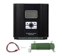 Regolatore di Tensione MPPT 20A 12V / 24V, Display LCD, Controllore Ibrido Eolico Solare, Fotovoltaico Intelligente 1000W - Alta Efficienza, Protezione Multi Strato, Uso (Ventola da 600 W)