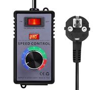 Regolatore di Velocità 220V 4000W 10A, Regolatore di Tensione Regolatore Velocita Motore con Manopola Rotante Elettronico Governatore Dimmer Termostato Per Smerigliatrice Angolare, Bolle, Trapano