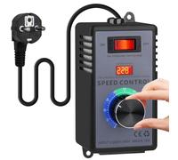 Regolatore di velocità 230 V, regolatore di velocità 230 V, motore 10 A, 4000 W, regolatore di tensione SCR, dimmer, spina UE, regolatore di velocità del motore, con protezione da sovraccarico, per