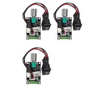 Regolatore di velocità del motore CC 6-28V 3A, modulo di controllo con pulsante di commutazione avanti e indietro (confezione da 3)