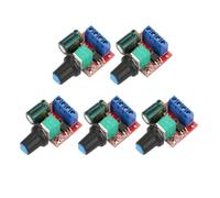 Regolatore di velocità del motore PWM, DC 4,5 V-35 V 5 A, regolatore del motore con indicatore e manopola di controllo della velocità, mini modulo regolatore di velocità, confezione da 5