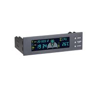 Regolatore di Velocità Della Ventola da 5,25 Pollici Case del Computer Termostato Ventola Visualizzazione Schermo Calendario Perpetuo Alloggiamento