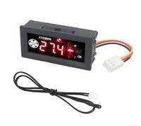 Regolatore di velocità della ventola PWM da 12 V a 4 fili, con display digitale di temperatura e velocità, supporta ventole sincrone inverse e funzione di spegnimento della ventola a bassa temperatura