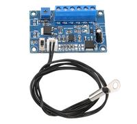 Regolatore di velocità della ventola PWM per ventole PC a 12 V/24 V con 2/3/4 fili, controllo della temperatura in modalità regolabile o fissa con cavo da 19,7 pollici, funzione di