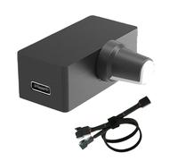 Regolatore di velocità PWM con cavo splitter di controllo motore Piccolo design ABS Texture adatto per ventilatore ed elettrodomestici Riparazione Controllo della velocità del motore regolabile
