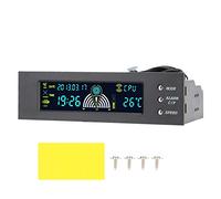 Regolatore Di Velocità Ventola CPU HDD SYS Con Controllo Temperatura Pannello Frontale LCD 5 25 Pollici Per Computer STW 5023 Facile Installazione