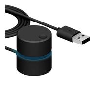 Regolatore di volume USB - 3,5 x 3,5 x 3,8 cm controller multimediale | pulsante avanzato cavo istantaneo per PC, confezione da 1, gioco audio desktop, casa, interni, studio, musica, ufficio, lavoro