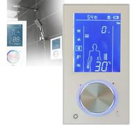Regolatore Digitale per Doccia Con Valvola Di Regolazione, 3 Vie, Schermo Touch LED, Termostato, Display Lcd, Presa Di Corrente Intelligente Compatibile