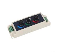 Regolatore dimmer a 3 canali RGB LED, DC 12 V-24 V, interruttore rotativo per strisce LED multicolore e moduli