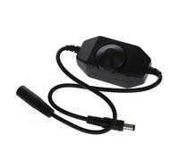Regolatore dimmer LED con manopola continua DC 12V 24V(Black)