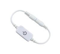 Regolatore dimmer LED regolabile luminosità DC12V 24V 4A adatto for striscia luminosa monocolore 5050 2835 interruttore tattile on/off(White)