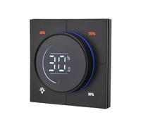 Regolatore Dimmer MOSFET con Manopola Infinita Zigbee 3.0 Pannello PC Interruttore Luce da Parete LCD Digitale Dimmer A Bordo Discendente Nero