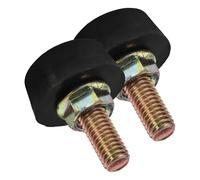 Regolatore Fermo Paraurti Cofano Auto Nero Ferro 62840-h8500 | Design Compatto Regolabile, Riduce Rumore e Migliora Stabilità, Lato Sinistro e Destro per Ripristino Montaggio Originale
