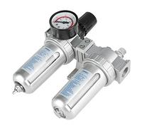 Regolatore filtro aria Separatore di umidità Compressore 1/2 "Separatore d'acqua per l'umidità Separatore d'aria per compressore Separatore d'aria per kit di utensili ad aria con manometro.