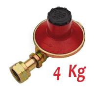 REGOLATORE GAS PER BOMBOLE BASSA PRESSIONE 4Kg CON DADO GPL TARATURA INTERNA