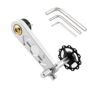 regolatore gioco catena moto Adatto per MTB gancio deragliatore posteriore M10 tendicatena a velocità singola bicicletta regolabile(Silver)
