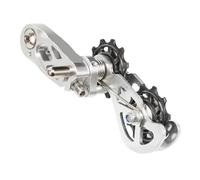 regolatore gioco catena moto Adatto per tendicatena per bici da strada, tenditore a tensione regolabile, deragliatore a 9 velocità(Silver)