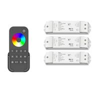 Regolatore LED a 3 canali DC 12V 24V 36V Dimmer Interruttore a pulsante 4 zone Controllo remoto(3x V3-L and RT9 KIT)