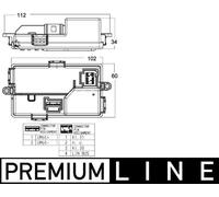 Regolatore MAHLE ABR 68 000P, Ventola Interna Per BMW, BMW (BRILLIANCE)
