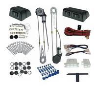Regolatore Motore Alzacristalli Kit Interruttori Avvolgibili Conversione Regolatore Dell'alzacristallo Elettrico Universale Per Auto Per Camion Per Auto A 2 Porte SUV Auto 12V