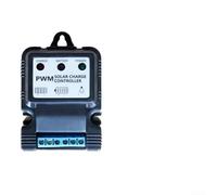 Regolatore pannello solare 10A 3 fasi per batteria (10A 12V 24V) | Ricarica automatica a 3 stadi, previene il sovraccarico, adatta al piombo-acido per batterie AGM GEL