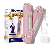 Regolatore per bikini 2 in 1, da donna, indolore, per rimuovere pubico, impermeabile, bagnato e asciutto