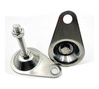 Regolatore Per Piedini Di Mobili, Piedini Regolabili in Acciaio Inossidabile, Con Foro Rotondo Appiattito E Rinforzato, Esteticamente Gradevole E Resistente (D80*M10*450mm,1Pcs)