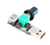 Regolatore per ventola USB, modulo regolatore del flusso d'aria variabile con interruttore a manopola per motore CC da 5 V, regolatore di tensione regolabile per ventola di raffreddamento per