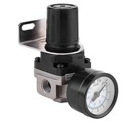 Regolatore Pressione Aria Compressa G1/4 con Manometro, Valvola di Controllo per Compressore, Intervallo Regolazione 0.05-0.85 MPa, Stabile per Officina Fai da Te Industria