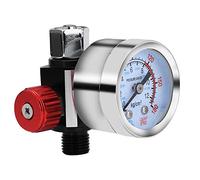 Regolatore Pressione Aria per Pistola a Spruzzo, Mini Manometro con Attacco Filettato G1/4