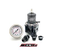 regolatore pressione benzina AEM 25-305BK con raccordi AN6 ORB 6-AN ORIGINALE